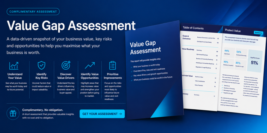 Value Gap Assessment business report promotional graphic